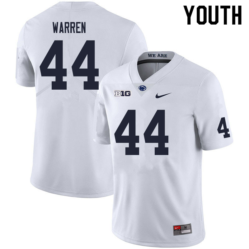 NCAA Nike Youth Penn State Nittany Lions Tyler Warren #44 College Football Authentic White Stitched Jersey HZV0498UH